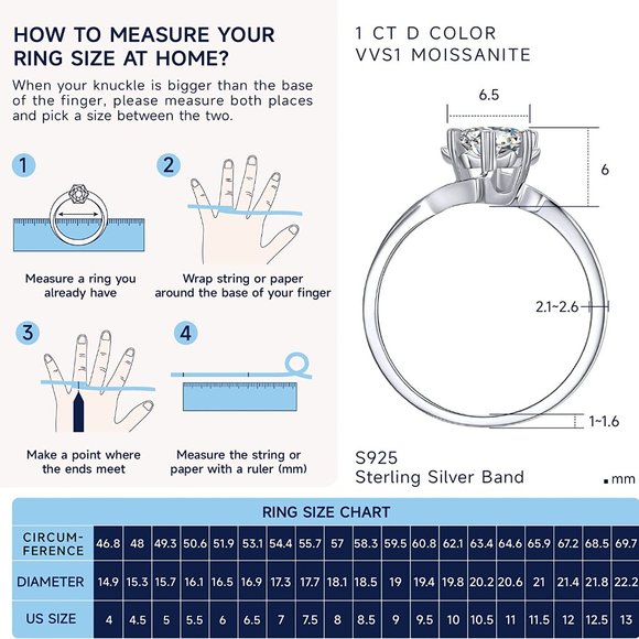 GRA CERTIFIED Moissanite Halo Lab created Ring 1ct. CENTER STONE 2CTW - Picture 5 of 5